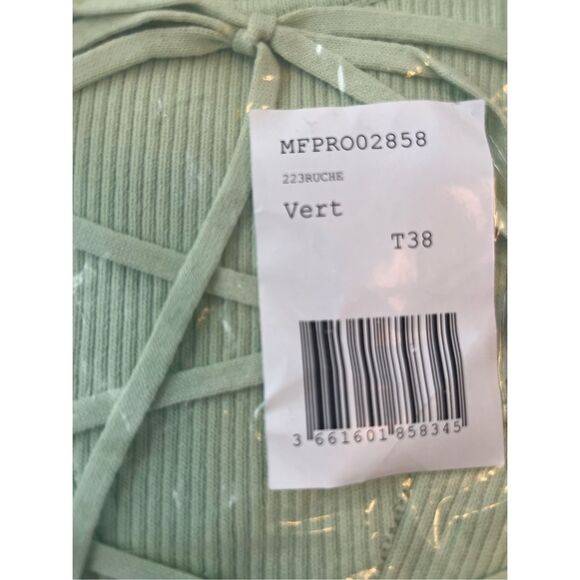 Maje Tie Back MIDI Short Sleeve Dress - NWT - Picture 10 of 12